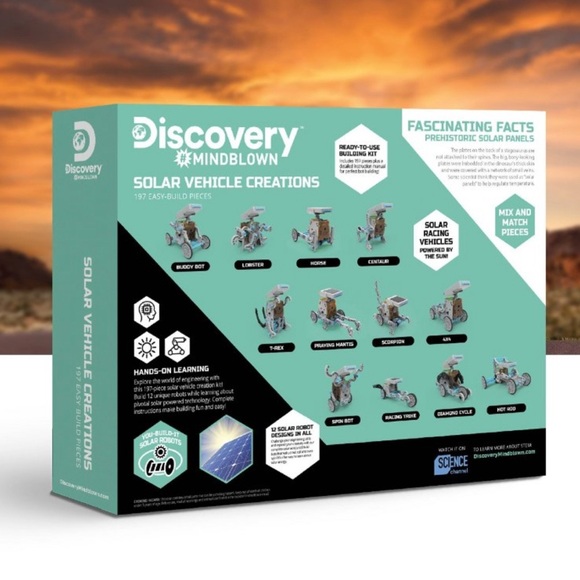 New Discover #mindblown 197pc solar vehicle creations stem robot building set - Picture 4 of 7